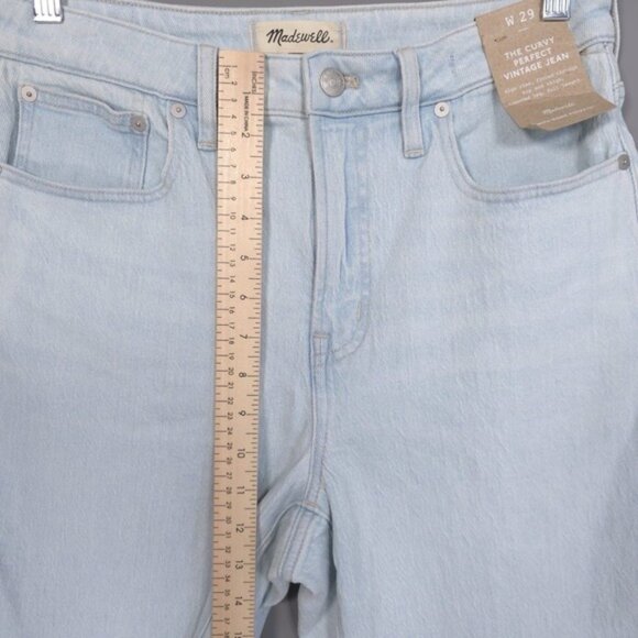 NWT MADEWELL Women's Jeans 29 CURVY PERFECT VINTAGE JEAN Style‎ N0874 - Picture 4 of 14